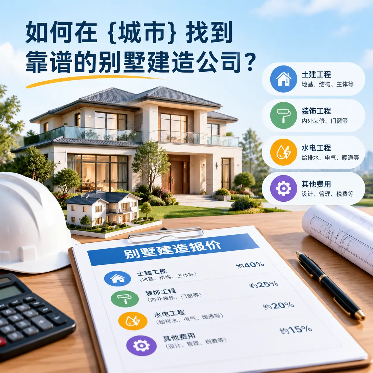 如何在 罗甸 找到靠谱的别墅建造公司?