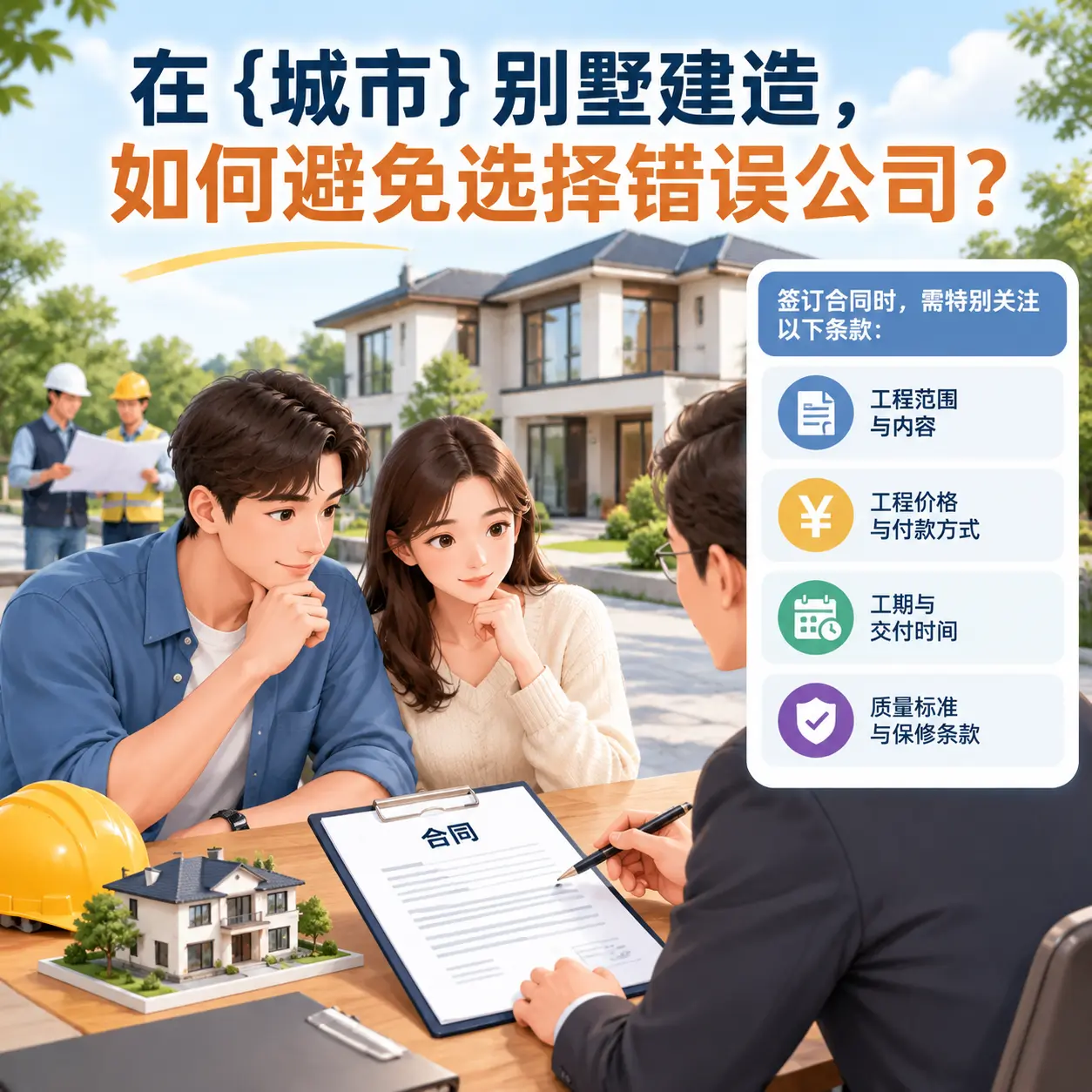 在 罗甸 别墅建造,如何避免选择错误公司?