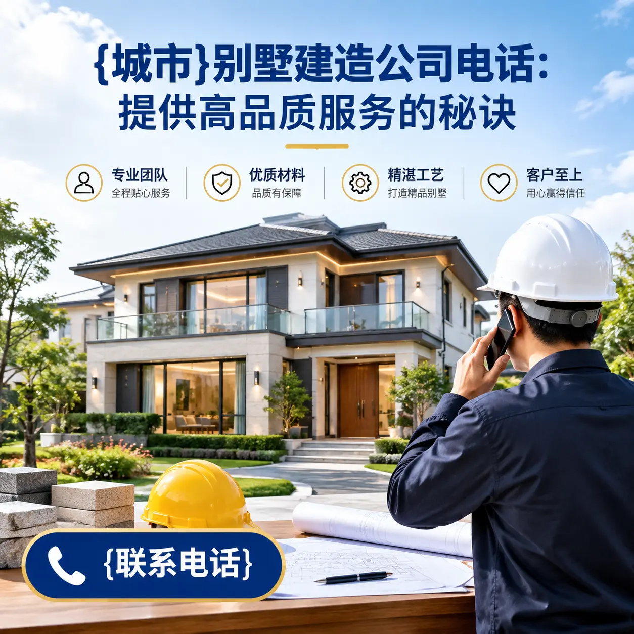 罗甸别墅建造公司电话:提供高品质服务的秘诀