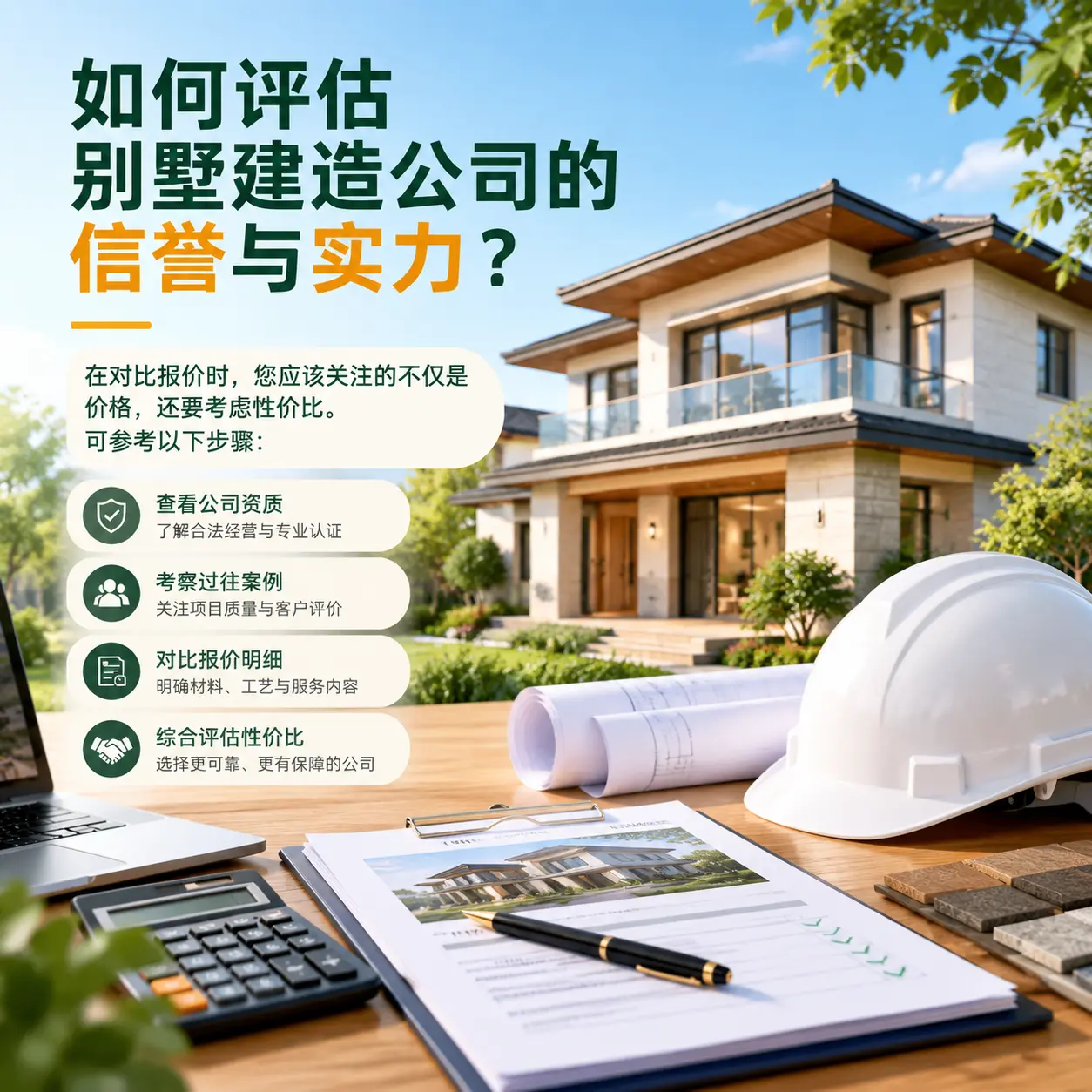 如何评估 罗甸 别墅建造公司的信誉与实力？