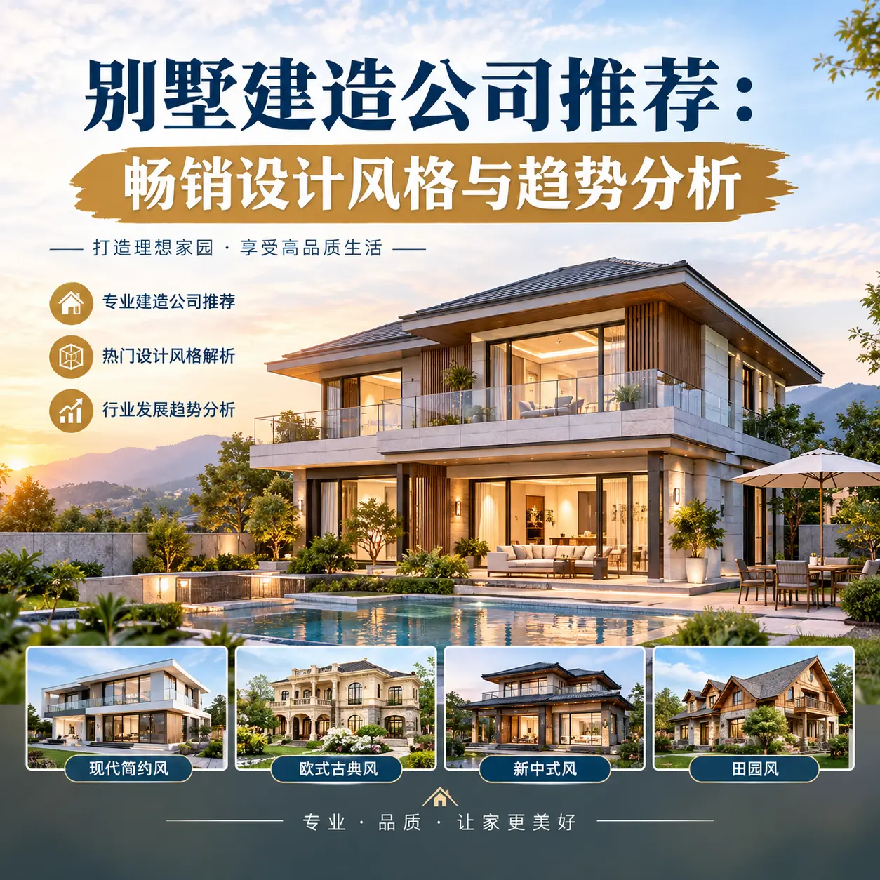 别墅建造公司推荐： 罗甸 畅销设计风格与趋势分析
