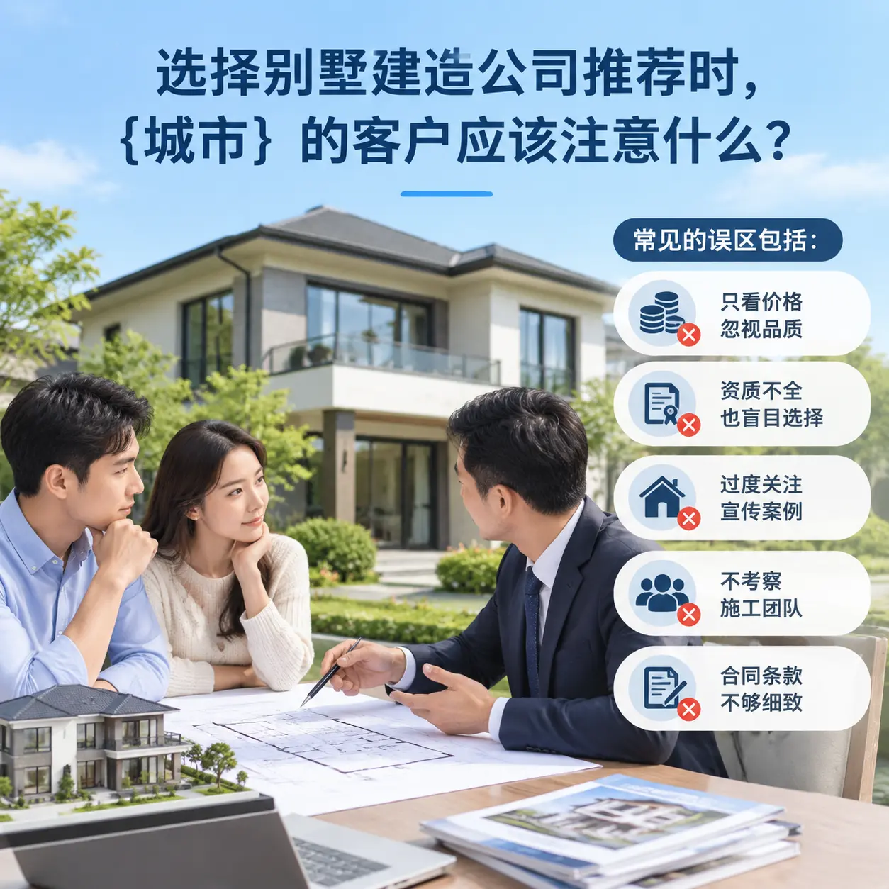 选择别墅建造公司推荐时,罗甸 的客户应该注意什么?