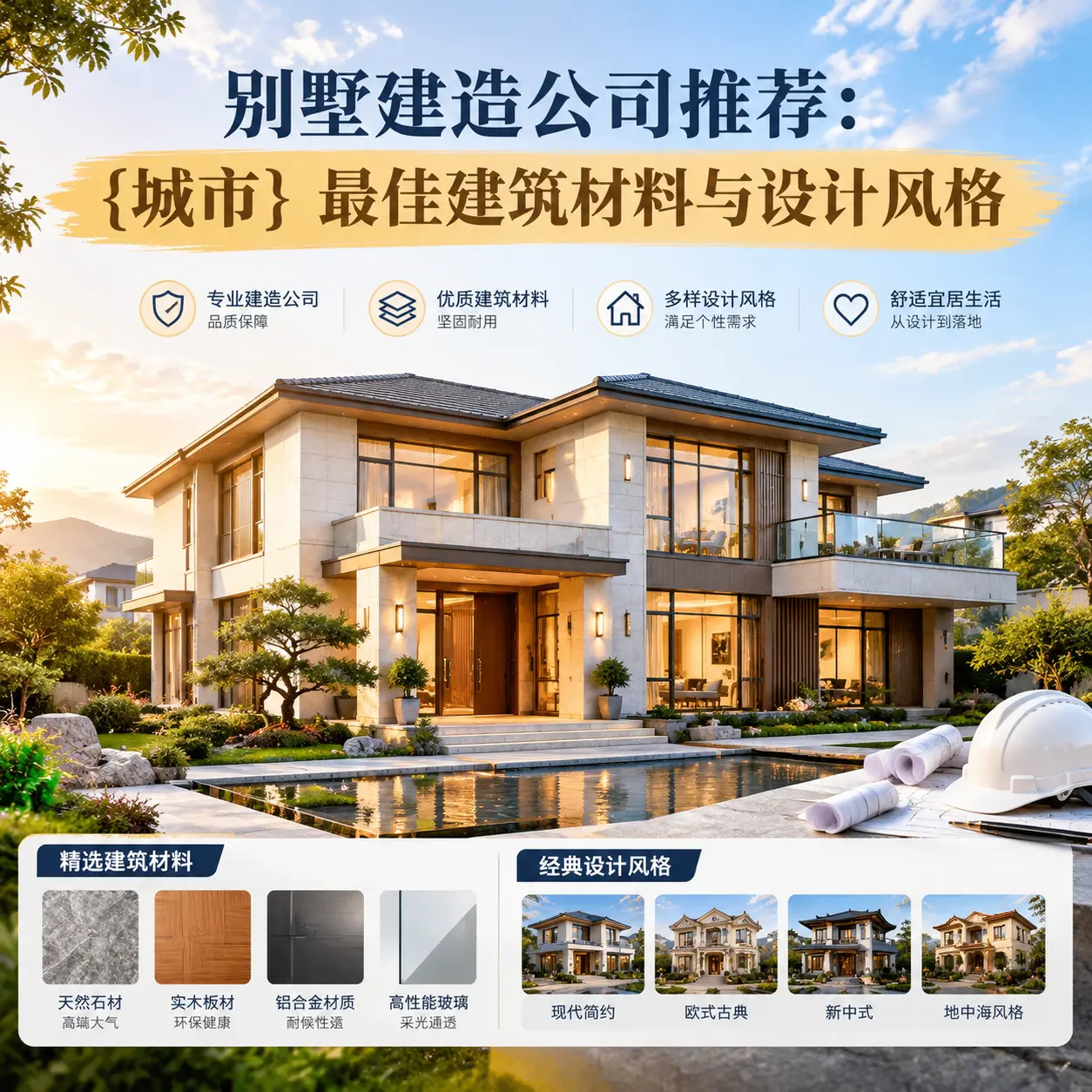 别墅建造公司推荐： 罗甸 最佳建筑材料与设计风格