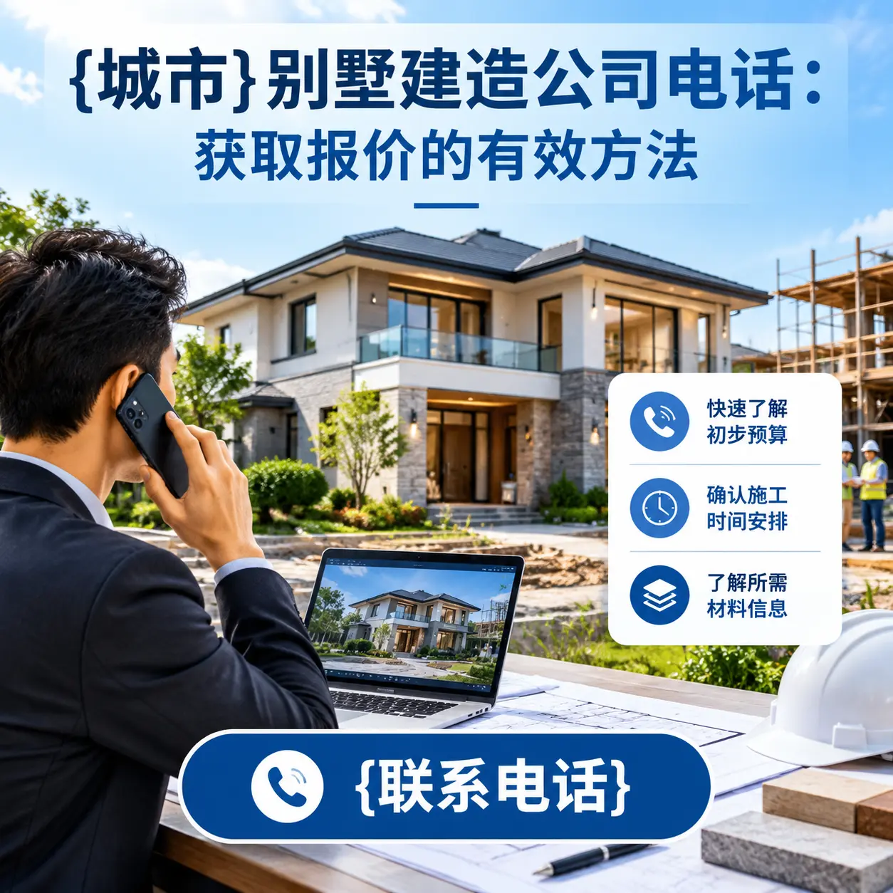 罗甸别墅建造公司电话:获取报价的有效方法